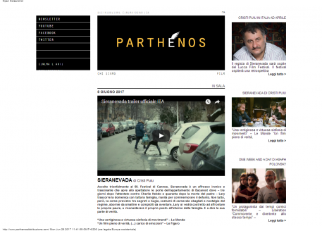 Parthénos distribuzione